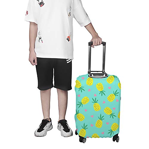 Housse de valise élastique de transport en polyester résistante verte