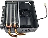 12V Universal Car Fan Plumbing Air Conditioner Automotive Underdash Compact Heater Kit 12x Copper Tube+Speed Switch Set