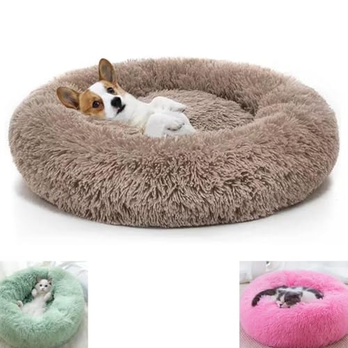 Caminha PET NUVEM PELUCIA REDONDA M 50X50X12 Cachorros E Gatos CAMA DONUT FUNDO ANTIDERRAPANTE E IMP