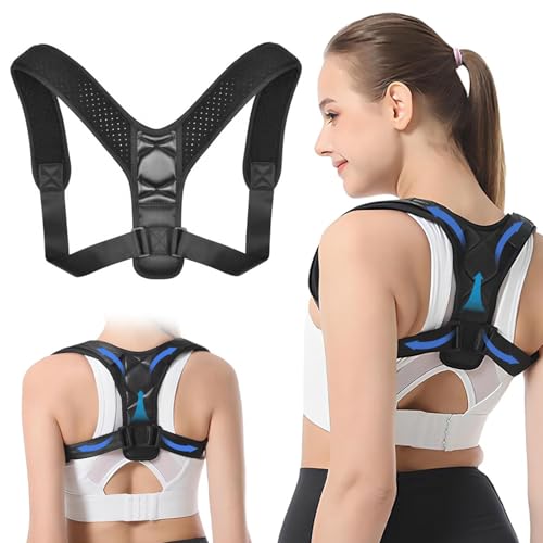 Back Straightener, Posture Corrector for Men & Women, Adjustable UpperBack Brace Elastic Posture Trainer, Back Support to Relieve Neck Shoulder Scoliosis Pain, Prevent and Improve Hunchback, M