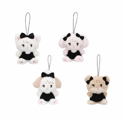 mikko characters BLACK RIBBON マスコット 全4種(ムース,キャミー,スフレ,ラテ) サイズ約9cm 公式のサムネイル