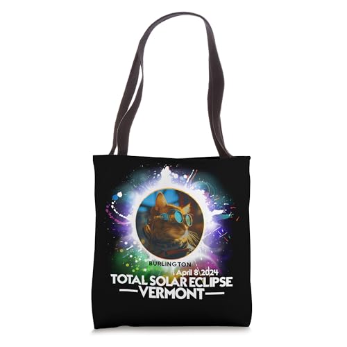Total Solar Eclipse Burlington VT 2024 Tote Bag