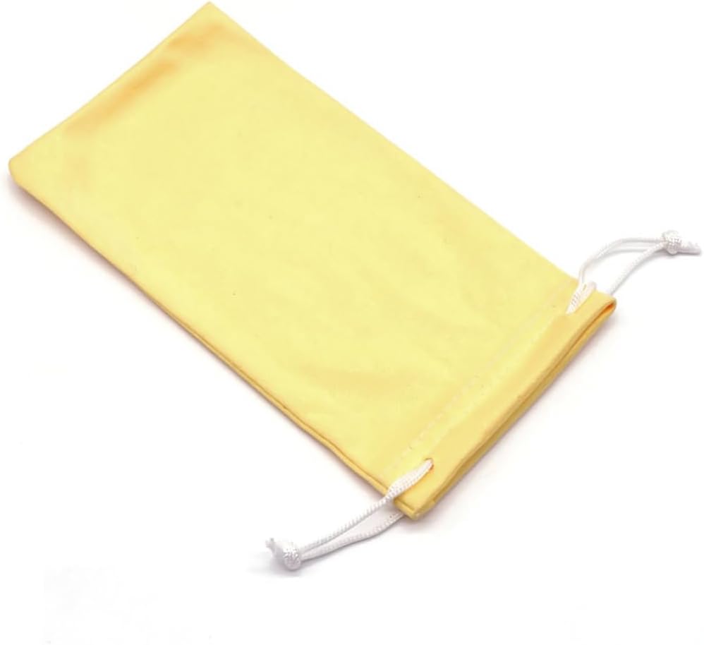 6pcs Eyeglasses Sunglasses Microfiber Pouch Bag, Cell Phone Storage Pouch 7.1" x 3.5"
