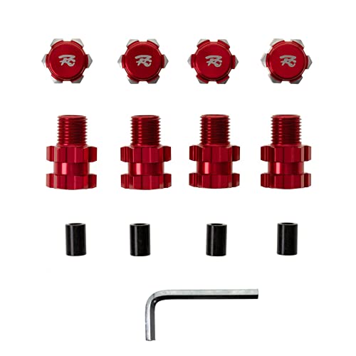 4PCS 1/10 RC Car Aluminum Alloy Wheel Hex Hub Adapter Extension 10MM to 17MM for Traxxas Maxx
