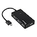 Produktbild Makerspot 4-Port Micro USB Hub Adapter OTG High Speed Sync und Lade Dongle, Multi Port Verteiler arbeitet mit Raspberry Pi 2 3 Pi Zero W Mini PC Windows Android Phone Raspbian Jessie Tablet Linux