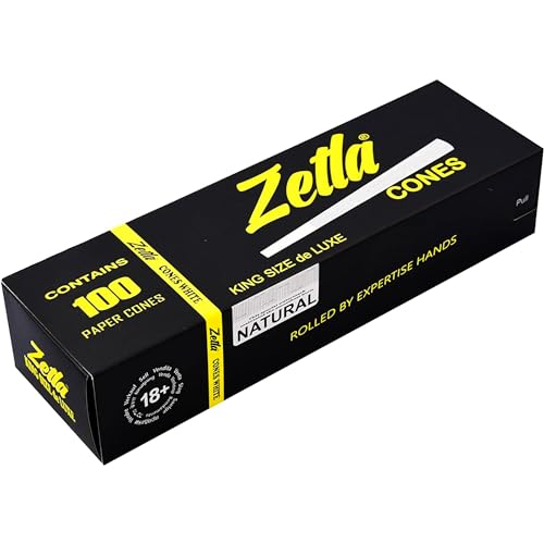 Zetla 100 Cones King Size - Vorgedrehte Joint Tubes - Conische Tubes mit Filter (109 x 26 mm) - Joint Cones King Size - Vorgedrehte Papers