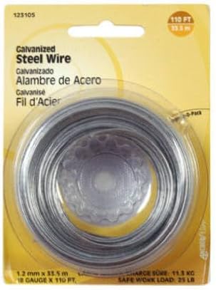 Alambre galvanizado calibre 24, 30.48 m, 1 unidad miniatura 2