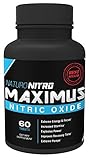 Maximus Nitric Oxide Tablets, High Potency NO Booster and L-arginine Supplement - Allows You to Build Muscle Faster, Workout and Train Longer and Harder, 60 Tablets