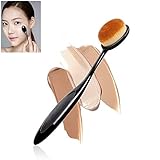 XRADES Frauen Make-up Pinsel weiche Oval Kosmetik Make-up Zahnbürste Pro Rouge Gesichtspuder Foundation Pinsel Verfassungs-Werkzeug yanjiagui (Color : Black, Size : 1)