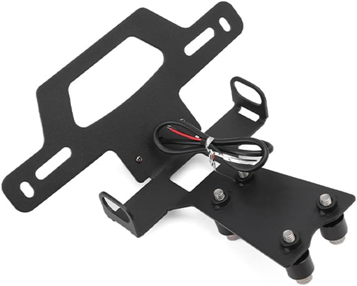 License Plate Holder, For HONDA CBR500R / CB500F 2019-2023, Fender Eliminator with LED License Plate Lights and Turn Signal Mounting Holes (Black)