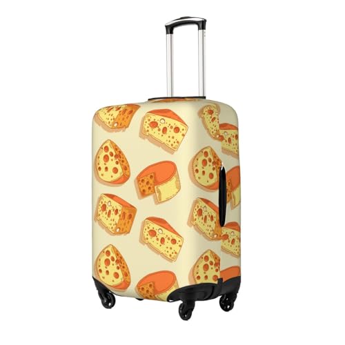 Travel Luggage Cover,Cute Cheese Pattern Stretch Suitcase Cover Protector with Zipper Closure For 18-32 Inch Luggage2