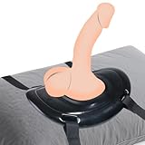 Saugnapf Dildo Mount Verstellbarer Umschnall Dildo Ständer Sattel Halterung Erwachsenen Sexspielzeug Dildos Halterung für Saugnapf Spielzeug für Frauen Männer zur Befestigung an Kissen, Schwarz