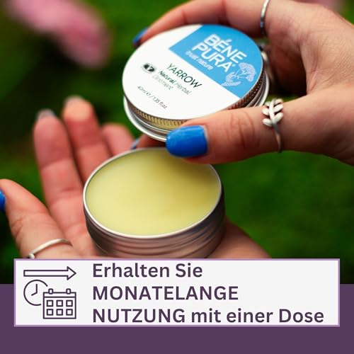 BenePura Hämorrhoiden Salbe, Natürliche Weiße Schafgarben Salbe gegen Brennen, Juckreiz und Beschwerden, 40 ml