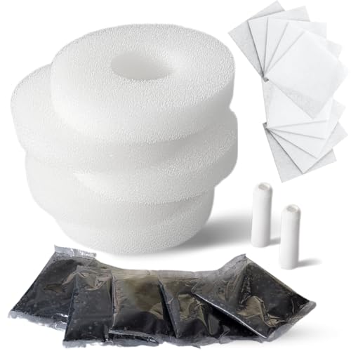 5 x Compatible with Biorb Filter Service Kit Refill Filter Set 2 x Compatible Biorb Air Stones 10 x Aquarium Cleaning Wipes Package