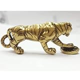 fikujap Feng Chino Shui Brass Mini Tiger pie en Afortunado decoración de Monedas Estatuas de estatuas para la Escultura de Animales Regalo