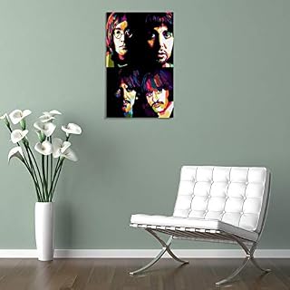 GUCII Poster décoratif The Beatles WPAP – 60 x 90 cm - Les Beatles, Paul McCartney, John Lennon, RIngo Starr, George Harrison GUCII Poster décoratif The Beatles WPAP - 60 x 90 cm – Image 5