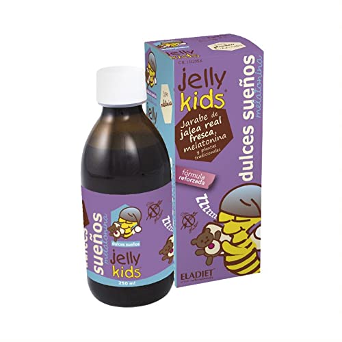 Complemento Alimenticio Jelly Kids Dulces Sueños con Melatonina - 250 ml - Elaborado a Base de Plantas Tradicionales - Ayuda a Conciliar el Sueño y Mejora la Calidad del Descanso - Eladiet