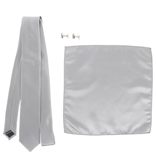 Set de corbata para hombre con gemelos y pañuelo