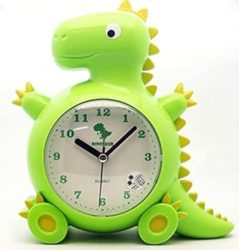 SWEINT Big Size Alarm Clock with Night LED Light for Student and Kids Bedroom, for Bedroom Heavy Sleepers Kids and Girls, Students | Table Watch with Alarm |Alarm Clock for boy (Copper Clock)