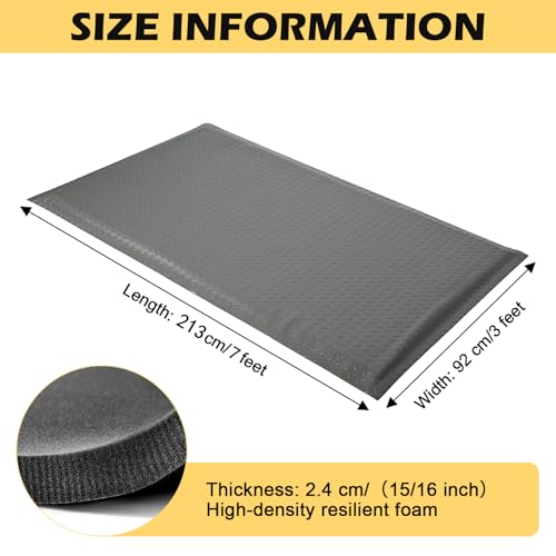 Image of Anti Fatigue Mat 3x7 Ft 15 /16 inch Thick Soft Sponge Ergonomic Mat