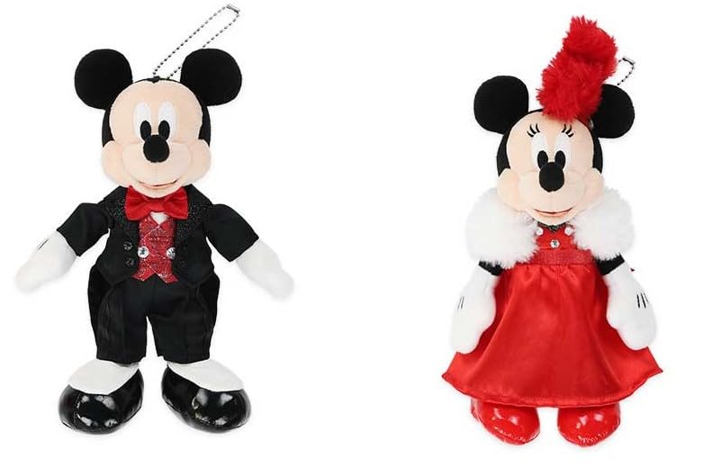 ディズニー　ビックバンドビート　 BBB ぬいぐるみ　ミッキー　ミニー　（白） ビッグバンドビート ぬいぐるみバッジ 白タキ 白ドレス ミッキー