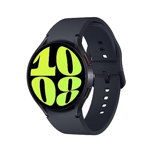 Samsung Galaxy Watch6 44mm, Smartwatch Analisi del Sonno, Monitoraggio Benessere, Batteria a lunga durata, Bluetooth, Ghiera Touch in Alluminio, Graphite [Versione italiana]