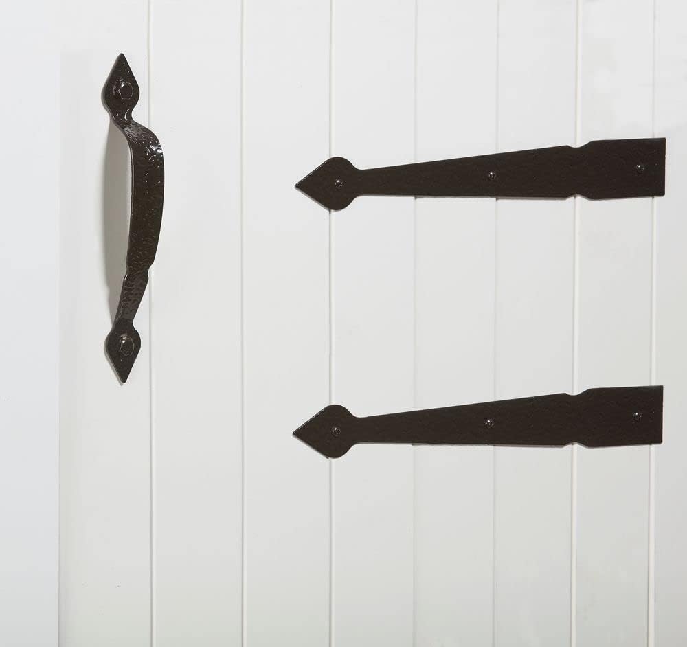 National Hardware N109-017 V8413 Spear Gate Kit With Pull in Black