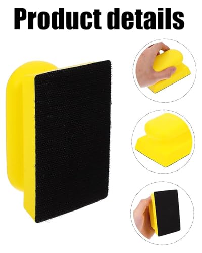 Image of Yellow Hand Polishing Pad, Marble Polish Machine, Marble Polishing Machine, Essential Tool for Glass Shops and Glaziers, Durable and Efficient