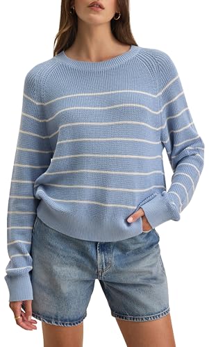 Velvet by Graham & Spencer Women's Chayse Textured Cotton Sweater