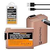 Pickle Power 2 Pack NP-FW50 Battery with Type-C Fast Charging for Sony A7S II, A7R II, ZV-E10, A7, A7S, A7R, A6500, A6400, A6300, A6000, A5100, A5000, RX10, NEX-3, NEX-5