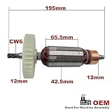 Wirnik Wirnika, Wymiana Kotwicy Wirnika Wirnika AC220V-240V, Kompatybilny Z WEKA, Wiertło Rdzeniowe Do DK16 DK 16
