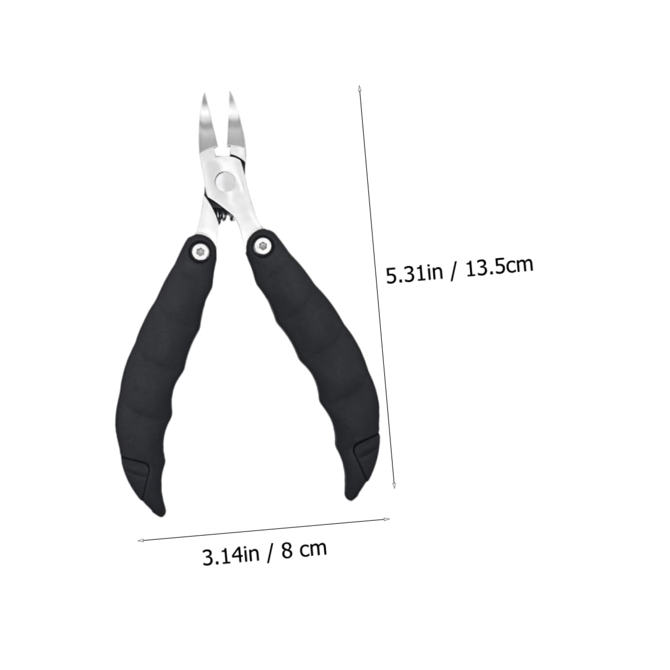 OSOLADY 1Pc Multi Purpose Nail Clipper Tool Foldable Design for Ingrown Nails Comfortable Handle High Toughness Stainless Steel for Home Salon Use