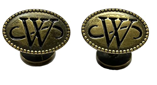 Bruce Wayne Cufflink Batman Brass Replica Set Antique Gold #TOP1