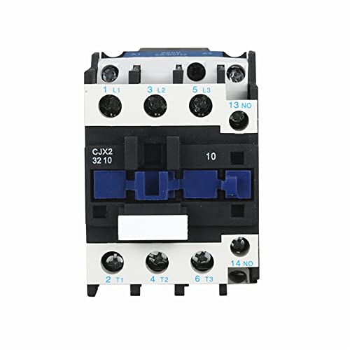 Cjx2-3210 24Vac 36V 110V 380V 220V 50Hz Coil Voltage 50A 3 Pole 1No 35Mm Din Rail Ac Contactor 1Pcs (Color : Ac24V) #TOP2