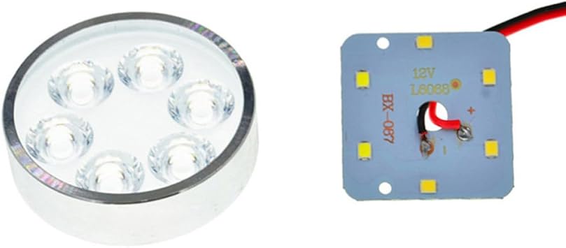 Motorcycle LED Headlights and Spotlights 2 Pcs Silver Aluminium Alloy 12v 600a Waterproof for Road and Night Riding