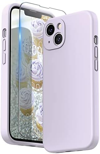 SURPHY Liquid Silicone Case for iPhone 13 Case, Individual Protection for Each Lens Shockproof Rubber Full Body Thickened Design for iPhone 13 6.1 inch 2021, Clover Green