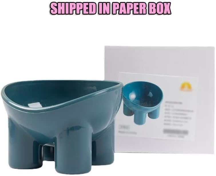 Miniatura 7 de Cuenco de agua para gatos, cuencos elevados para mascotas, antideslizantes, inclinados, para gatos, cachorros, perros pequeños