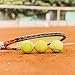 Lot de 3 balles de tennis professionnelles pour l'entraînement et les matchs avec étui pour adultes, enfants et chiens