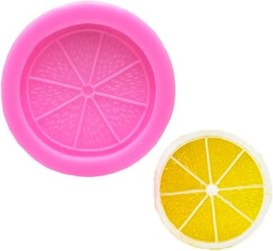 Lemon Slice Orange Fruit Piece Silicone Molds Set for DIY Fondant Candy Making Chocolate Mold