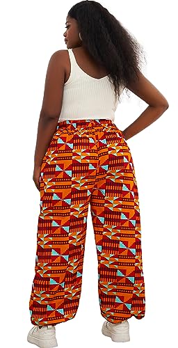 SHENBOLEN Women African Casual Print Long Pants Ankara Wax Pant Plus Size3