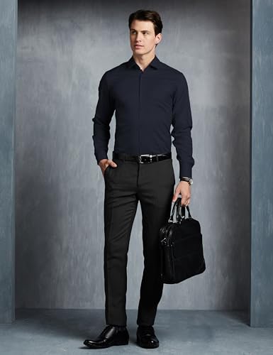 Image of Symbol Premium Men's Wrinkle-Resistant Regular Fit Cotton Formal Shirt