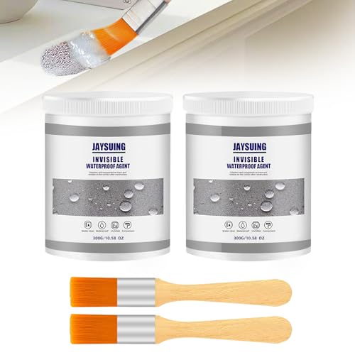 Sigillante Isolante Impermeabile - 600g Colla Impermeabile Trasparente per Esterni, Colla Impermeabile con Pennello, Waterproof Insulating Sealant, Sigillante Perdite Acqua per Bagno, Pareti, Tetto