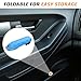 Tooenjoy Folding Car Door Step Vehicle Pedal Ladder for Roof Access, Universal Fit, Aluminum, Weight Capacity 400 LBS