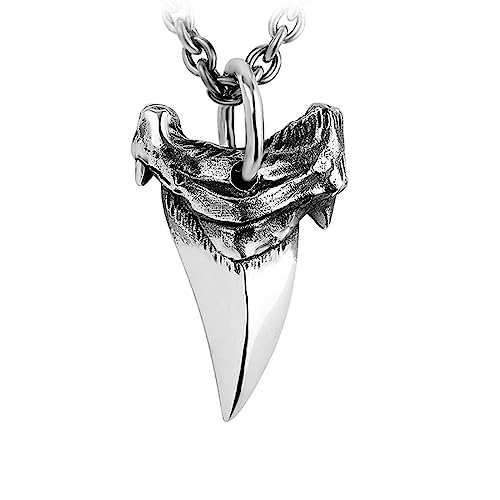 Collier dent de requin argent S925 pour affirmer votre style urbain