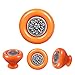 Boutons de portes en Céramique 4Pièces,Diamètre 40mm, Poignées de portes pour Placard,Armoire de Tiroir,Cabinet,Porte de Meubles de Cuisine-Orange