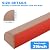 Flexible Quarter Round Molding, Peel and Stick Rubber Floor Trim for Bathrooms, Kitchens, Countertops,Flexible Moulded Trim 0.7" ×0.7" (Brown, 39Inch)