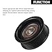 Drive Belt Idler Pulley Belt Tensioner Pulley - Compatible for Honda Accord 2008-2012 for Honda Crossroad 2007-2010 for Honda CR-V 2007-2012 - Replace Part 31190RL2G01, 31190RNA003