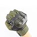 CRUSEA Leather Gloves Tactical Military Shooting Cut Resistant Waterproof Winter (L)