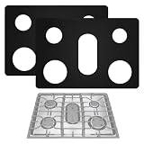 2Pcs Stove Guard for LG 30in 5-Burner Gas Ranges, Reusable Stove Top Covers for Gas Burners – Non-Stick, Dishwasher Washable & Heat-Resistant – Compatible with LDG4315, LRG4115, LRGL5825 & More