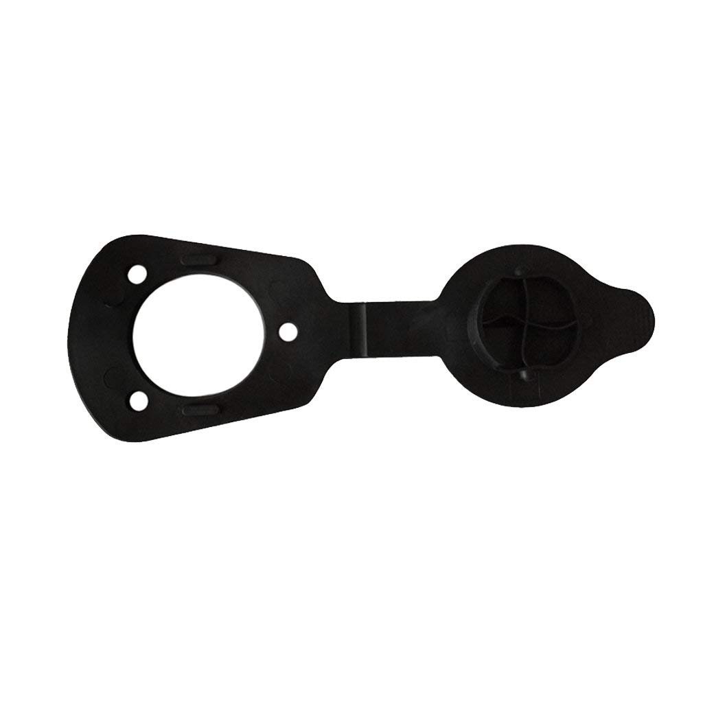 Juego de 6 Tapas Negras y Tapa de Junta para Soporte de caña de Pescar, Kayak, Canoa, Barco, Herramienta de Accesorios